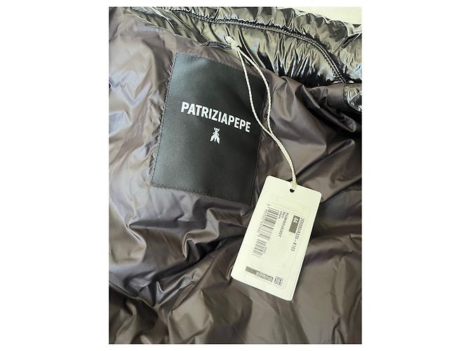 Patrizia Pepe Abrigo Acolchado Negro Brillante - vista 8