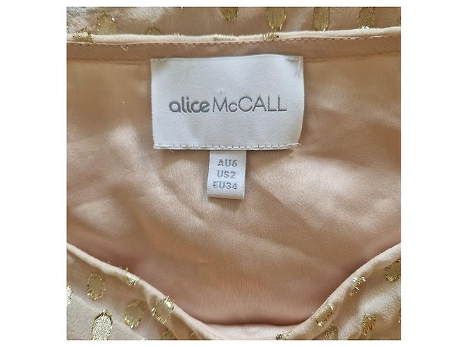 Autre Marque Alice McCall Top Like A Woman Beige Dorado - vista 5