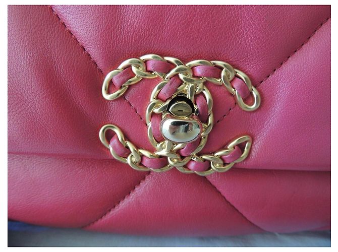 Borsa Chanel 19 Pelle Rosa Fucsia - vista 2