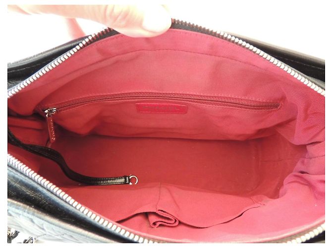 Borsa Chanel Gabrielle Hobo in Pelle Nera, Modello Medio Nero - vista 7