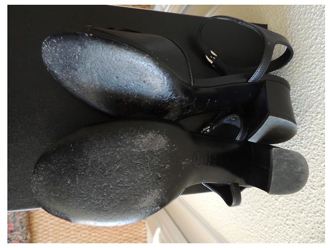 Chanel Sandali Camélia Pelle Nera Nero - vista 10
