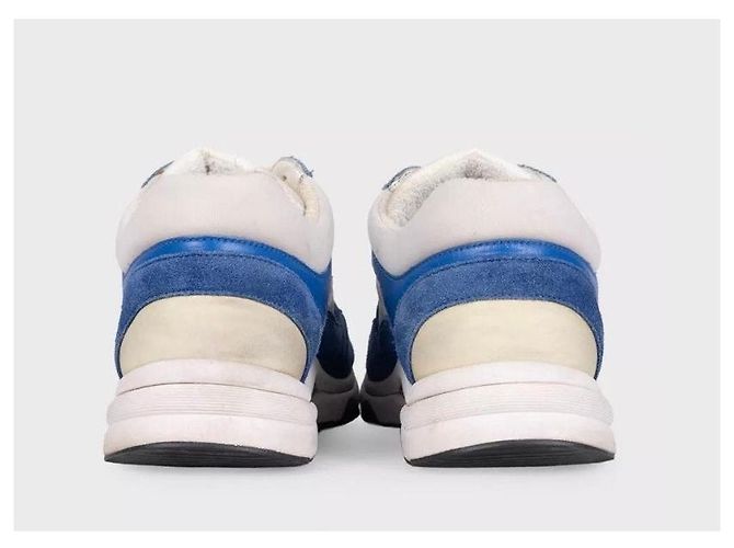 CHANEL Sneaker aus Wildleder und Textil mit CC-Logo Schwarz Weiß EU 38.5 Gebraucht - Ansicht 4