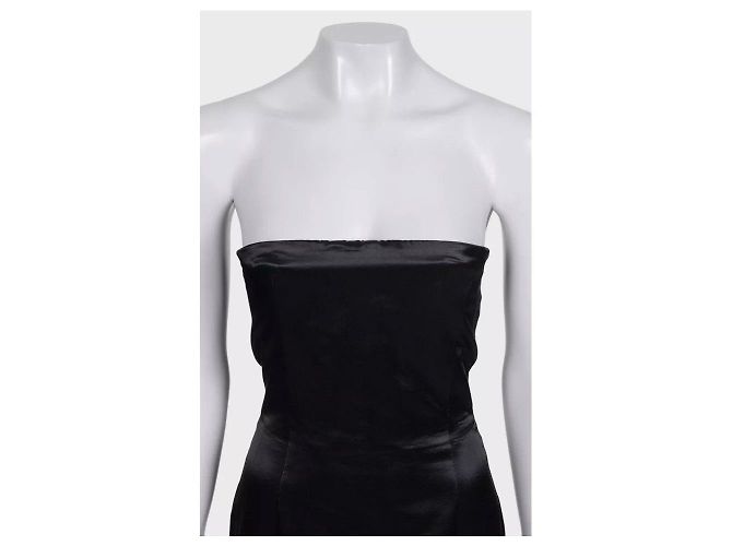 Autre Marque Abito mini bustier nero McQ by Alexander McQueen IT 40 S - vista 4