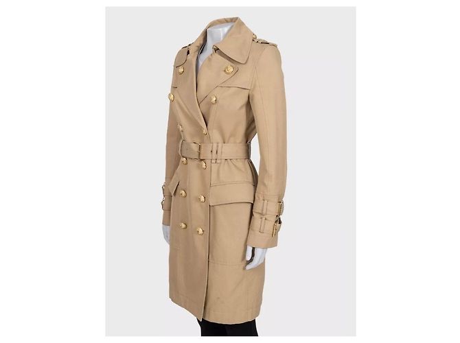 Gabardina Ajustada Balmain Negra Botones Dorados 38 De segunda mano - vista 2