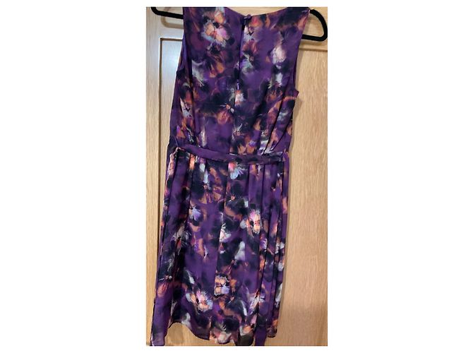 Autre Marque Kenneth Cole New York Midi-Kleid mit Blumenprint Mehrfarben Lila - Ansicht 4