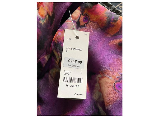 Autre Marque Kenneth Cole New York Midi-Kleid mit Blumenprint Mehrfarben Lila - Ansicht 6