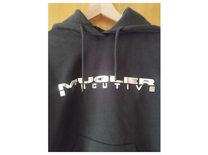 Thierry Mugler Sweatshirt Mugler Executive com Logo - Preto - vista 3
