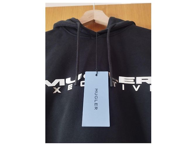 Thierry Mugler Sweatshirt Mugler Executive com Logo - Preto - vista 4