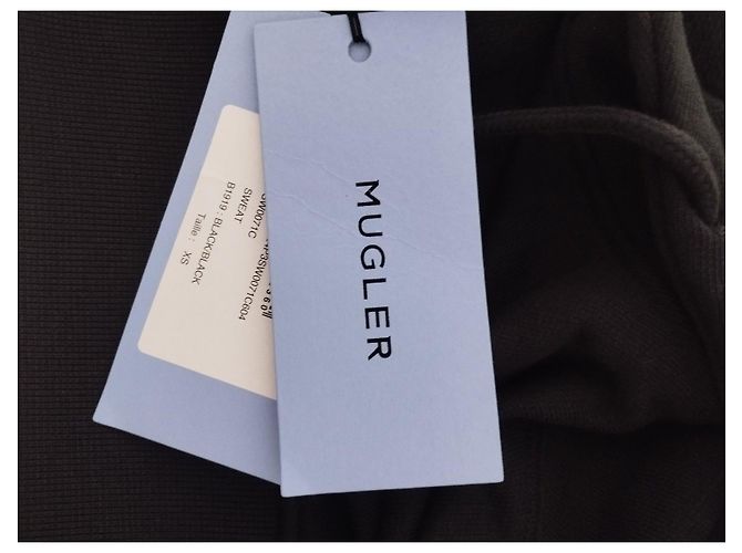 Thierry Mugler Sweatshirt Mugler Executive com Logo - Preto - vista 9