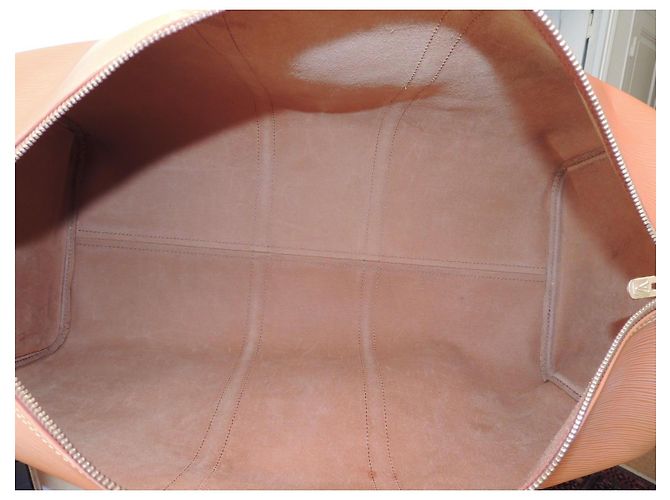 Louis Vuitton Keepall 55 Couro Epi Gold Caramelo - vista 12