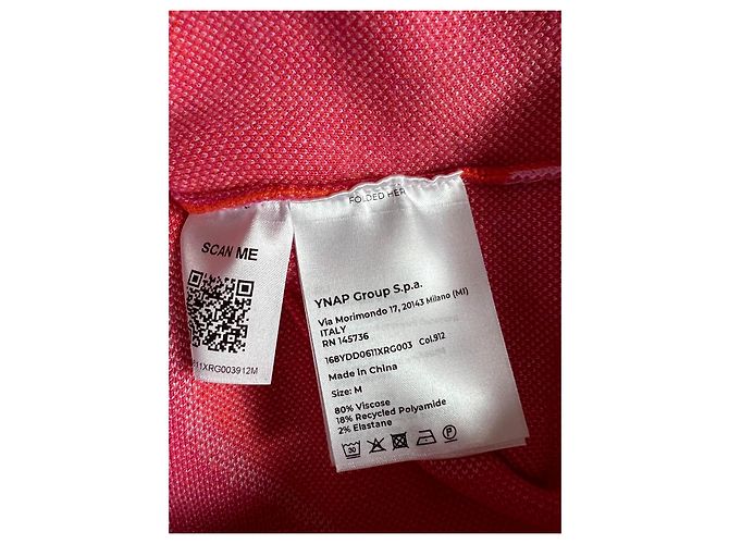 Autre Marque 8By Yoox Strick-Midikleid mit Wirbelprint Pink Orange Hellblau - Ansicht 7