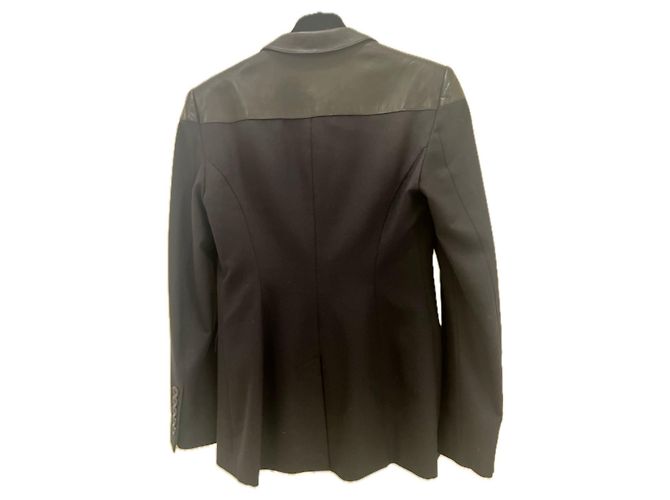 Burberry Blazer mit schwarzem Lederbesatz - Ansicht 3