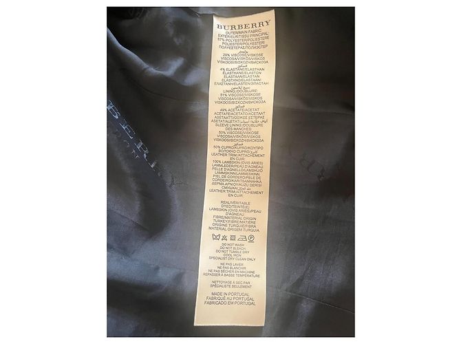 Burberry Blazer mit schwarzem Lederbesatz - Ansicht 5
