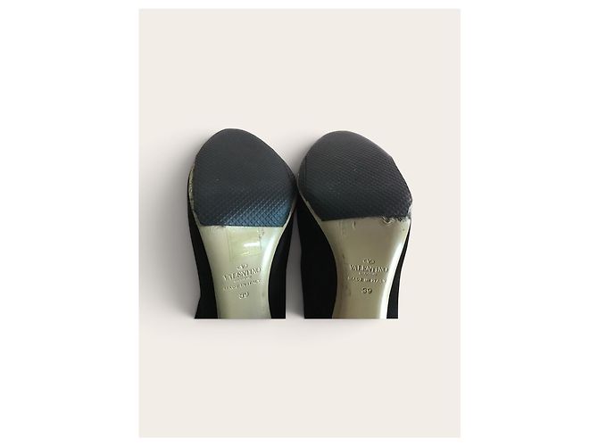 Stivaletti Valentino Garavani Rockstud in camoscio nero - vista 10