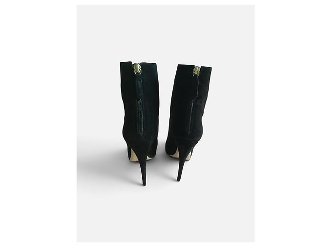 Stivaletti Valentino Garavani Rockstud in camoscio nero - vista 7