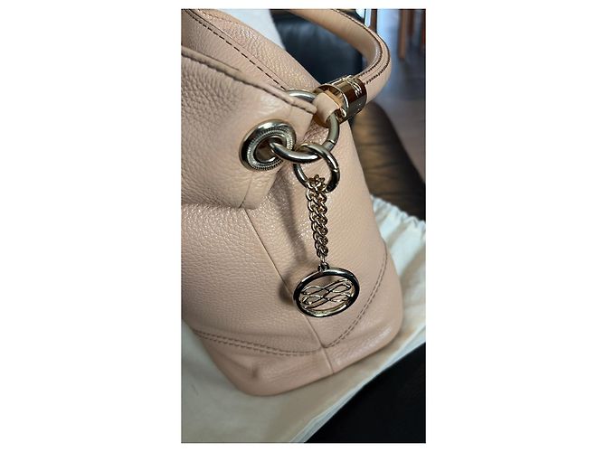 Borsa Lancel French Flair in pelle rosa cipria - vista 2