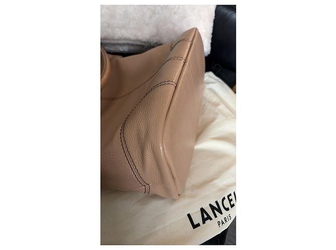 Borsa Lancel French Flair in pelle rosa cipria - vista 7