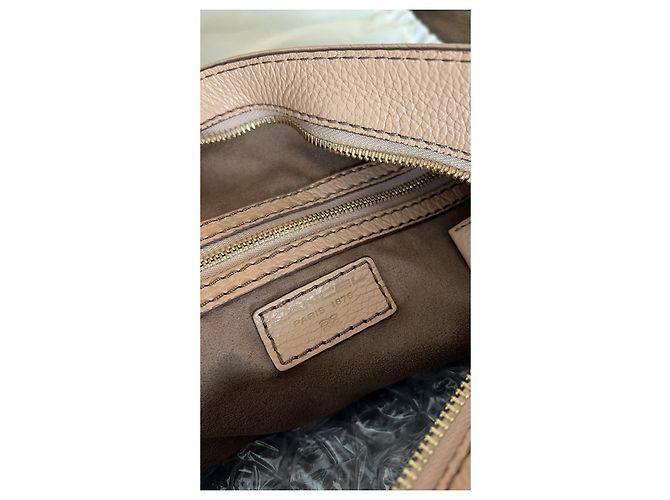 Borsa Lancel French Flair in pelle rosa cipria - vista 8