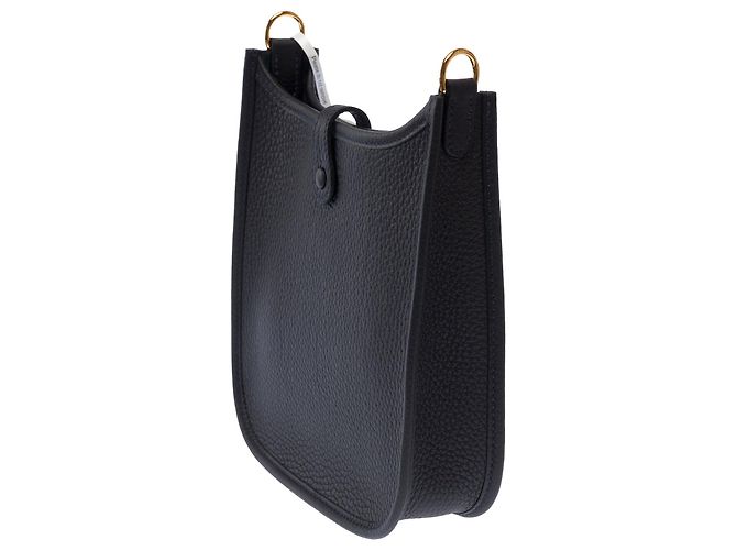 Hermès Borsa HERMES Mini Evelyne in Pelle Marrone - 103936 - vista 6