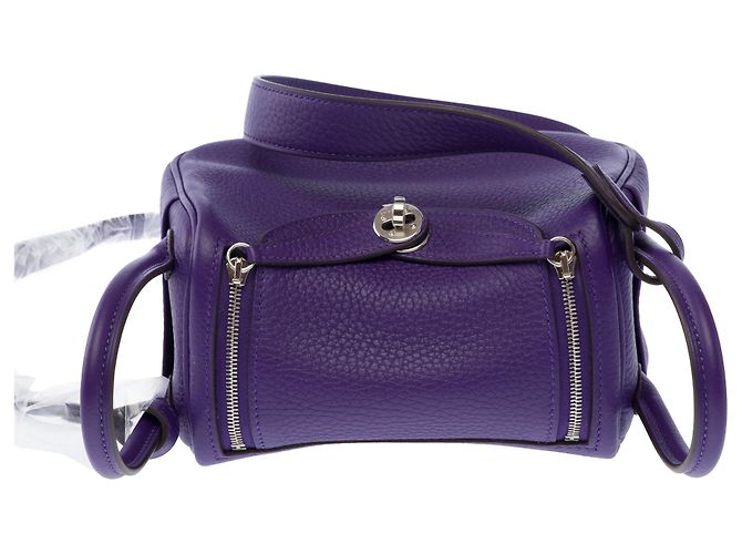Hermès Borsa HERMES Lindy in Pelle Violetto - 103922 Porpora - vista 10
