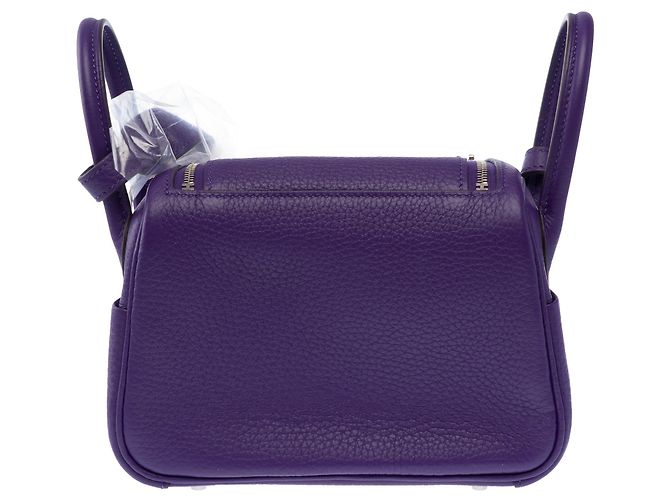 Hermès Borsa HERMES Lindy in Pelle Violetto - 103922 Porpora - vista 4