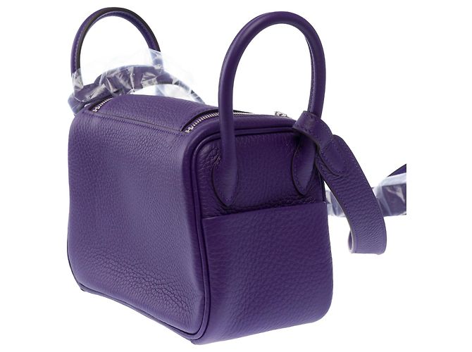 Hermès Borsa HERMES Lindy in Pelle Violetto - 103922 Porpora - vista 6