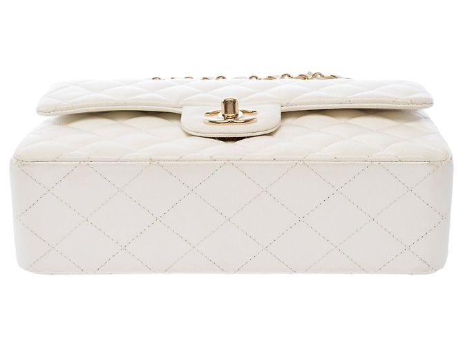Borsa CHANEL Timeless/Classique in Pelle Bianca - 103935 Bianco - vista 11