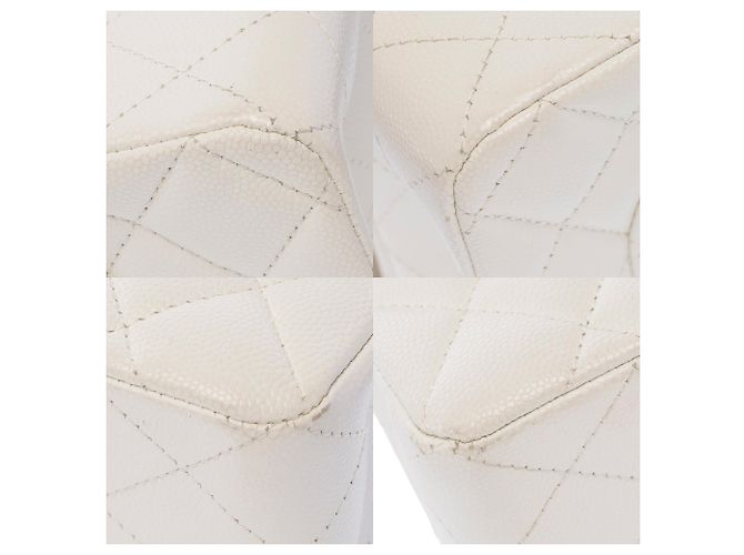 Borsa CHANEL Timeless/Classique in Pelle Bianca - 103935 Bianco - vista 12