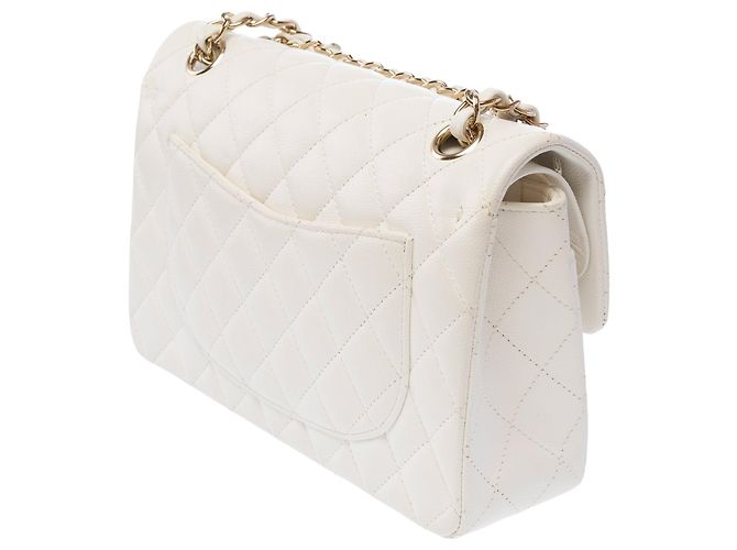 Borsa CHANEL Timeless/Classique in Pelle Bianca - 103935 Bianco - vista 6