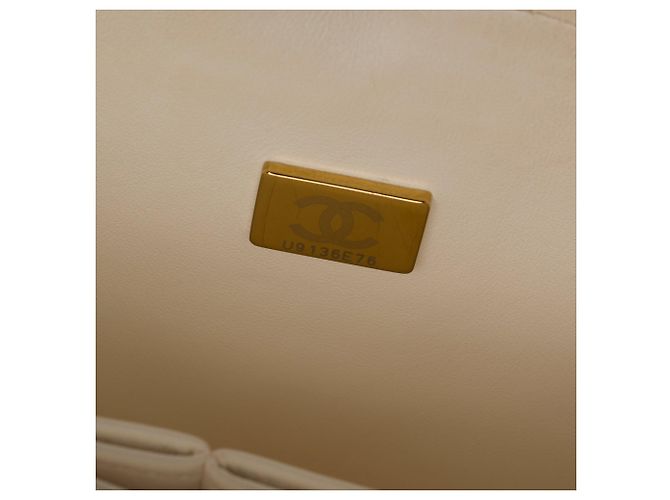 Borsa CHANEL Timeless/Classique in Pelle Bianca - 103935 Bianco - vista 8