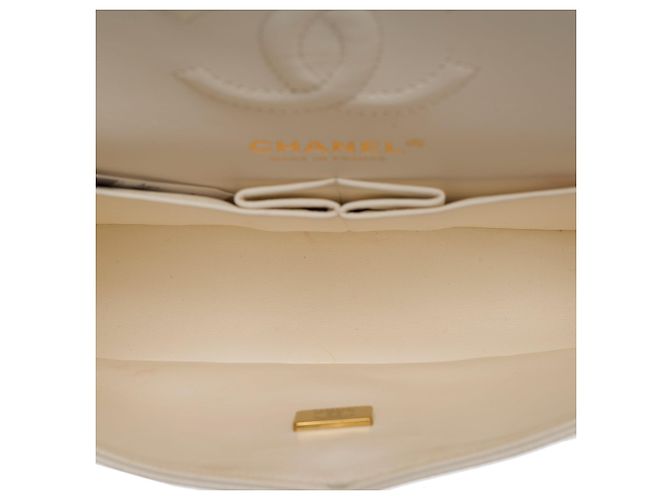 Borsa CHANEL Timeless/Classique in Pelle Bianca - 103935 Bianco - vista 9
