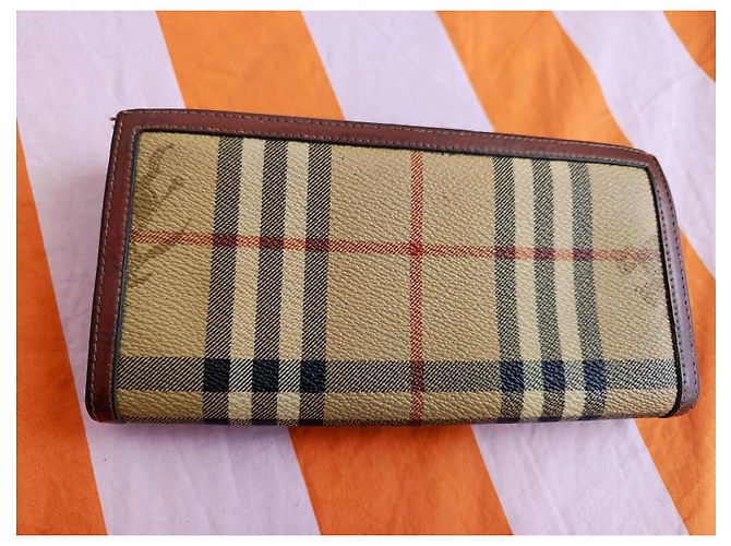 Portafoglio Burberry Nova Check Marrone Beige - vista 4