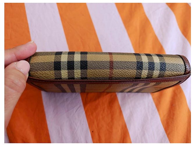 Portafoglio Burberry Nova Check Marrone Beige - vista 5