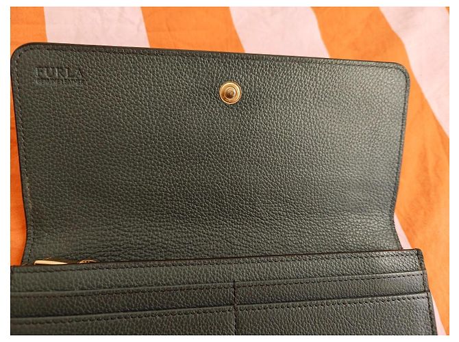 Billetera Furla de cuero negro - vista 3