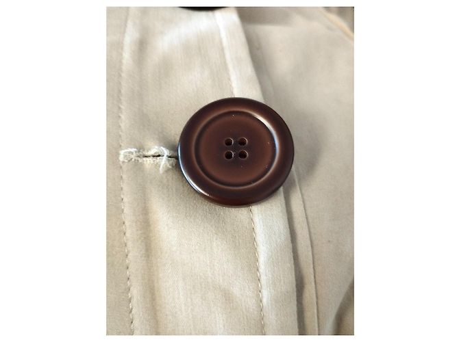 Christian Lacroix Abrigo de Algodón Bordado Multicolor Beige - vista 8