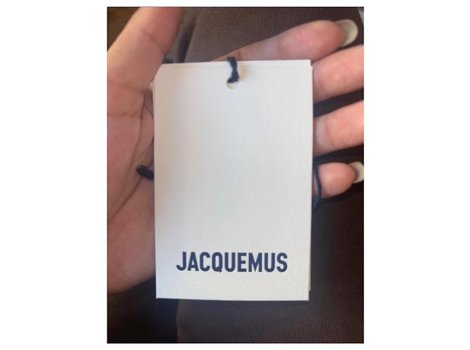 Jacquemus Handtasche aus braunem Shearling - Ansicht 6