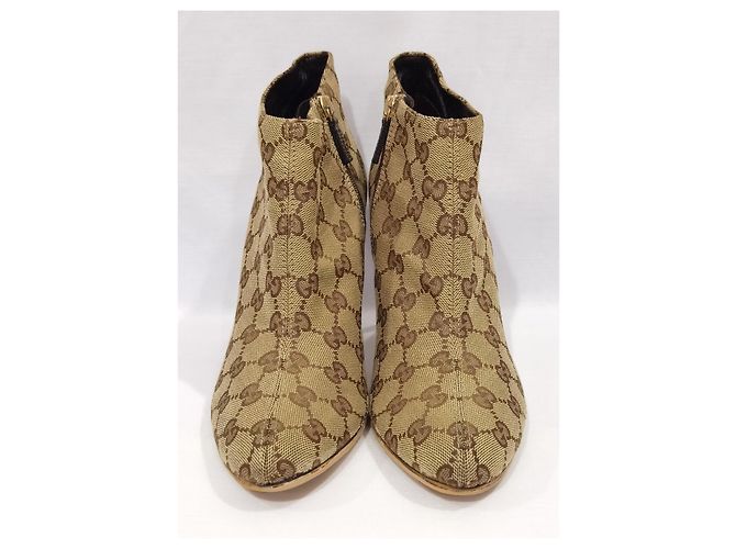Gucci GG Canvas Stiefeletten Braun Beige - Ansicht 2