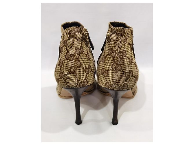 Gucci GG Canvas Stiefeletten Braun Beige - Ansicht 6