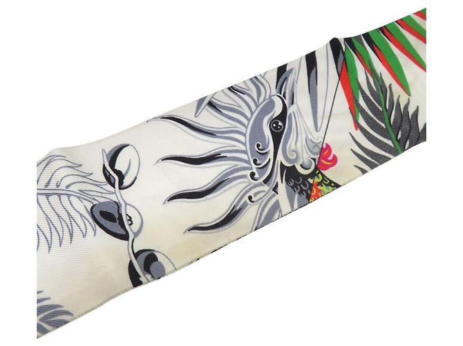 Foulard di seta Hermès Twilly MYTHIQUES PHOENIX COLORIAGE Multicolore - vista 3