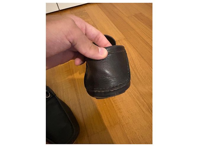 Mocassini Gucci in Pelle Marrone con Morsetto Argento Marrone scuro - vista 13
