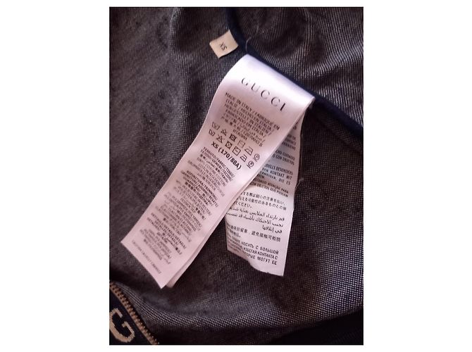 Gucci GG Monogram Sportjacke blau und weiß Bordeaux - Ansicht 5