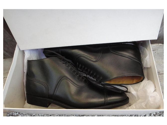 Autre Marque Stivaletti Unic in pelle nera Nero - vista 6