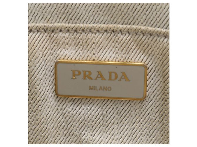 Tote Prada Canapa Triangle Logo 2-Way Shoulder Bag Brown - view 13