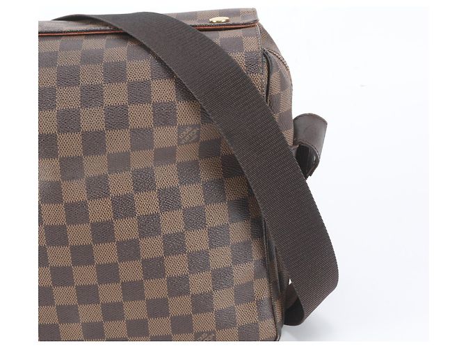 Borsa a tracolla in pelle Louis Vuitton Damier Naviglio N45255 - vista 2