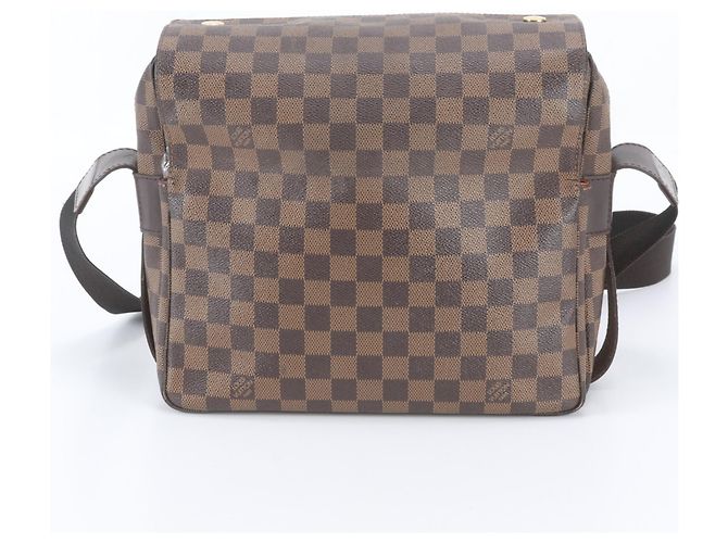 Borsa a tracolla in pelle Louis Vuitton Damier Naviglio N45255 - vista 3
