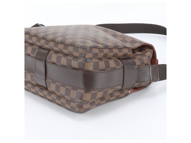Borsa a tracolla in pelle Louis Vuitton Damier Naviglio N45255 - vista 4