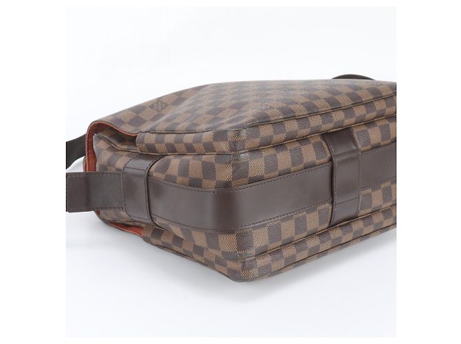 Borsa a tracolla in pelle Louis Vuitton Damier Naviglio N45255 - vista 5