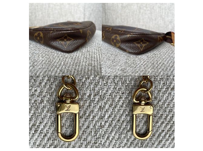 Louis Vuitton Mini Pochette Accessoires Monogram Marrom - vista 11