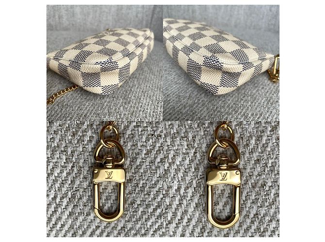 Louis Vuitton Mini Pochette Accessoires Damier Azur Blanco Azul - vista 11