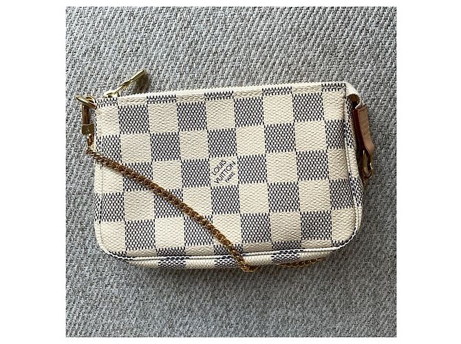 Louis Vuitton Mini Pochette Accessoires Damier Azur Blanco Azul - vista 2